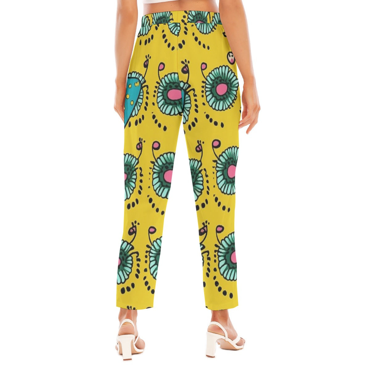 All-Over Print Women's Loose Straight-leg Pants