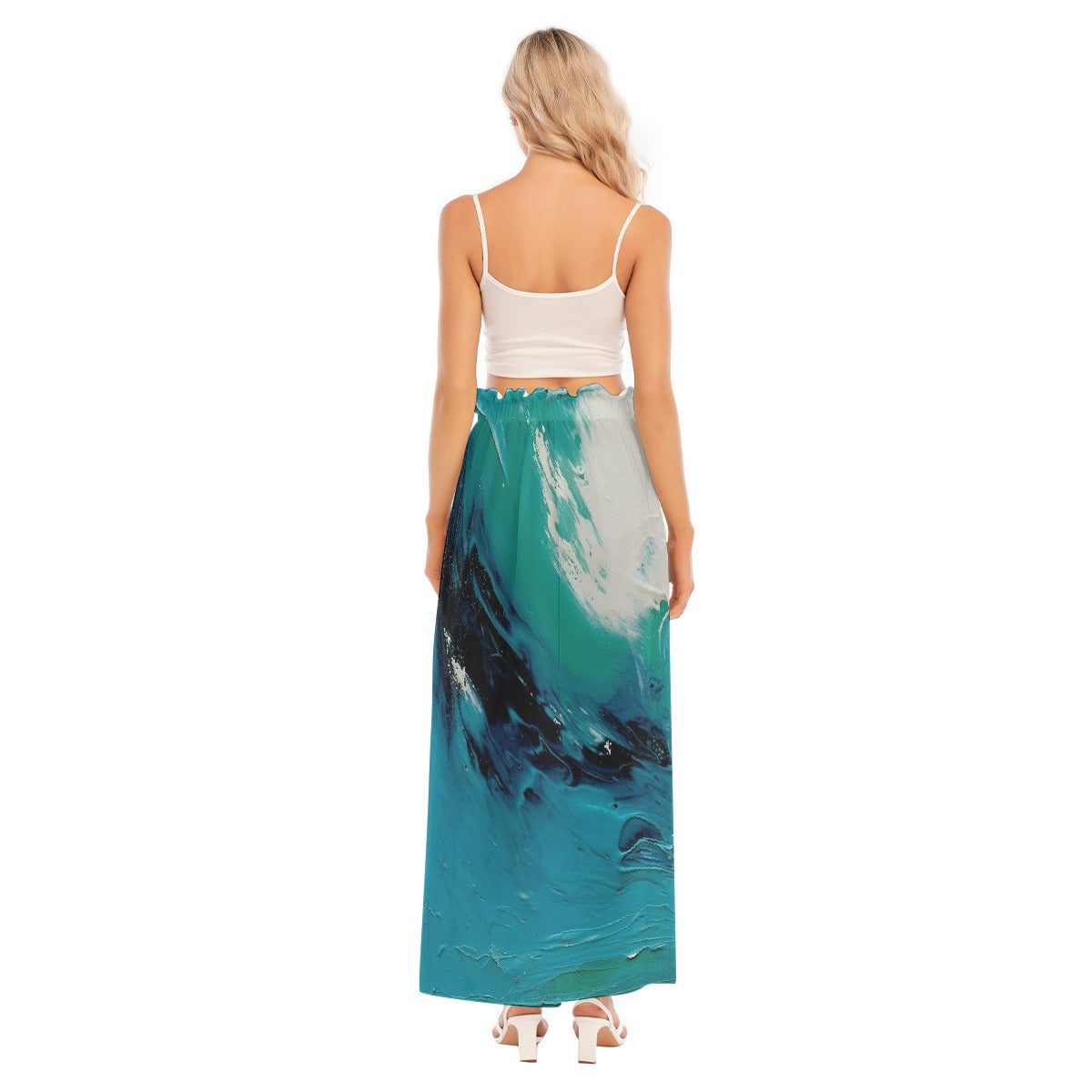 All-Over Print Women's Side Split Skirt