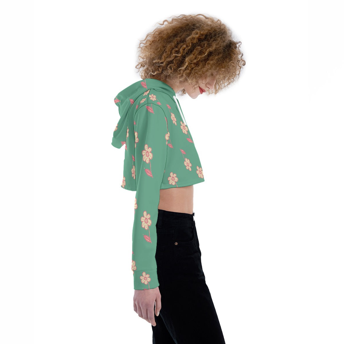 All-Over Print Women's Crop Top Hoodie