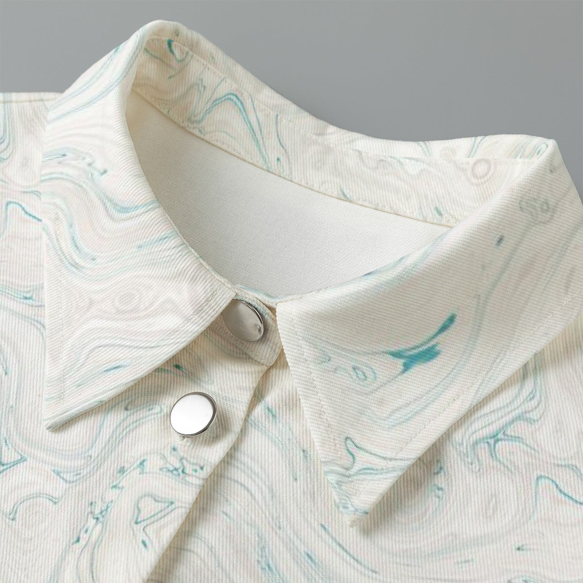 All-Over Print Women's Cropped Jacket | 245GSM Cotton