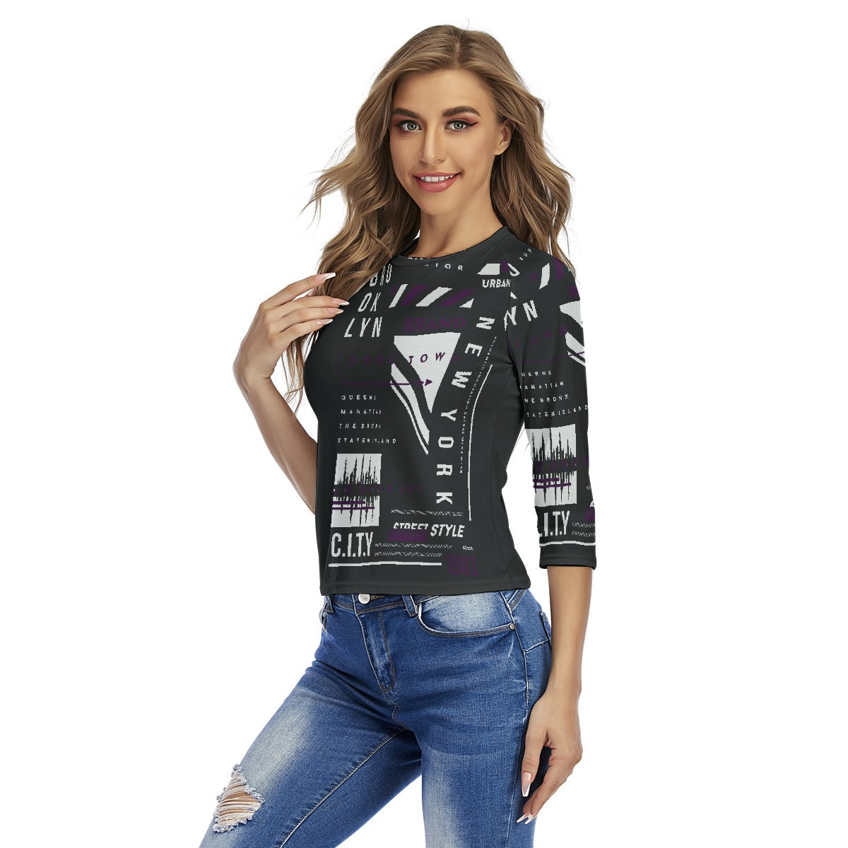 All-Over Print Women's Raglan Sleeves T-shirts