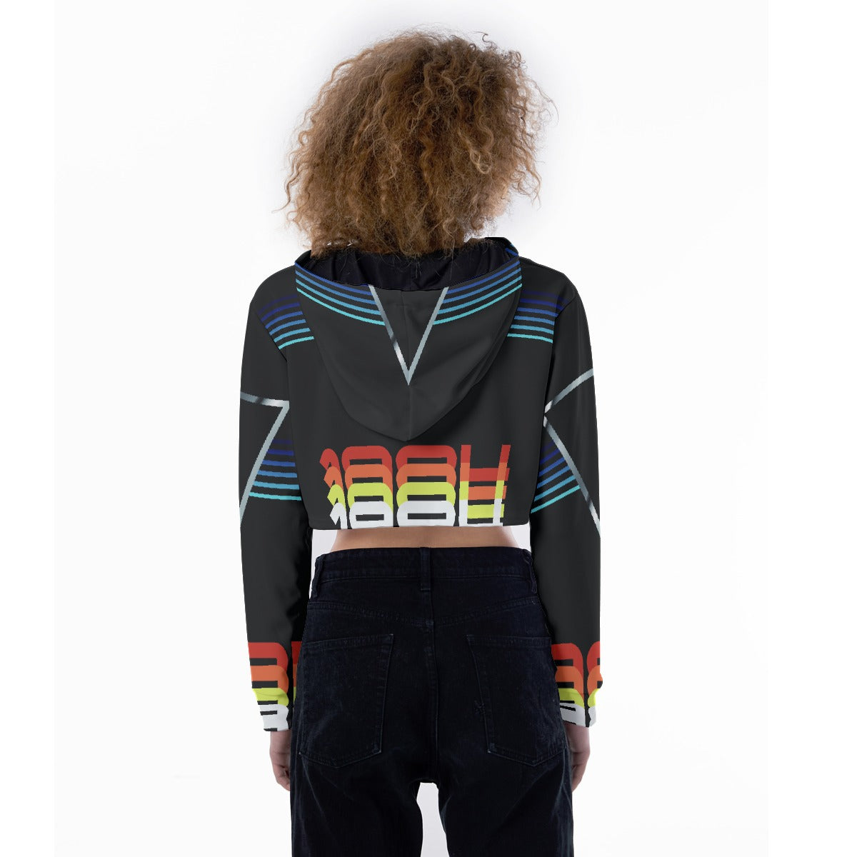 All-Over Print Women's Crop Top Hoodie
