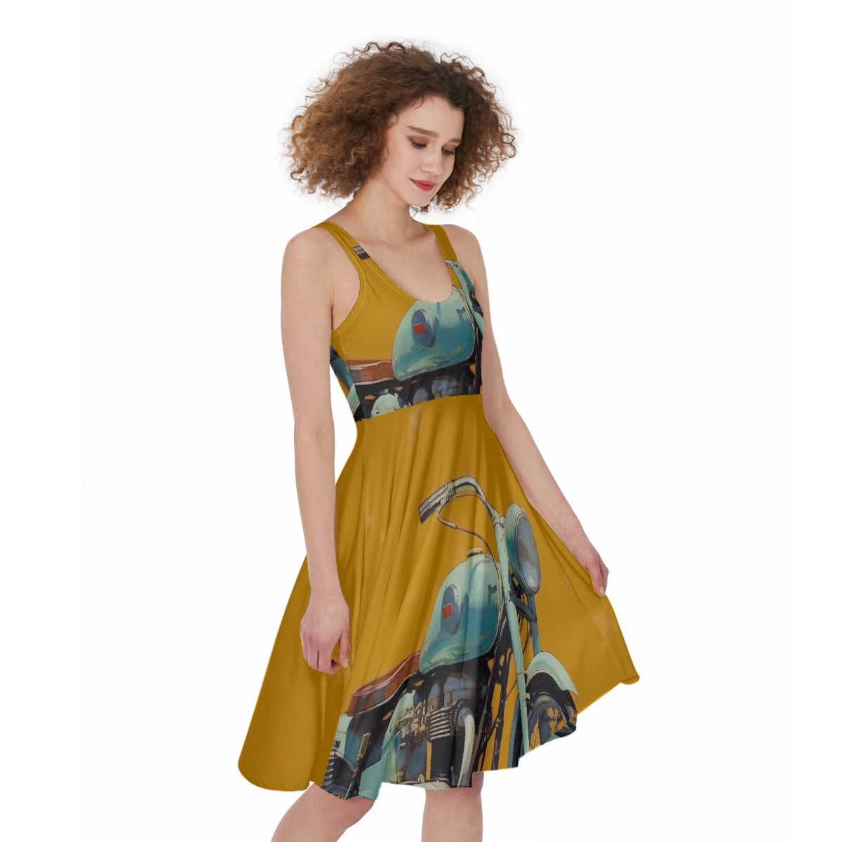 All-Over Print Women's Sleeveless Dress