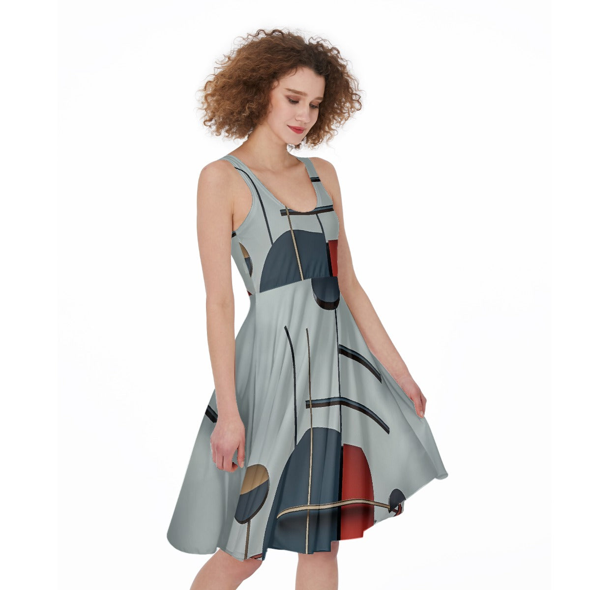 All-Over Print Women's Sleeveless Dress