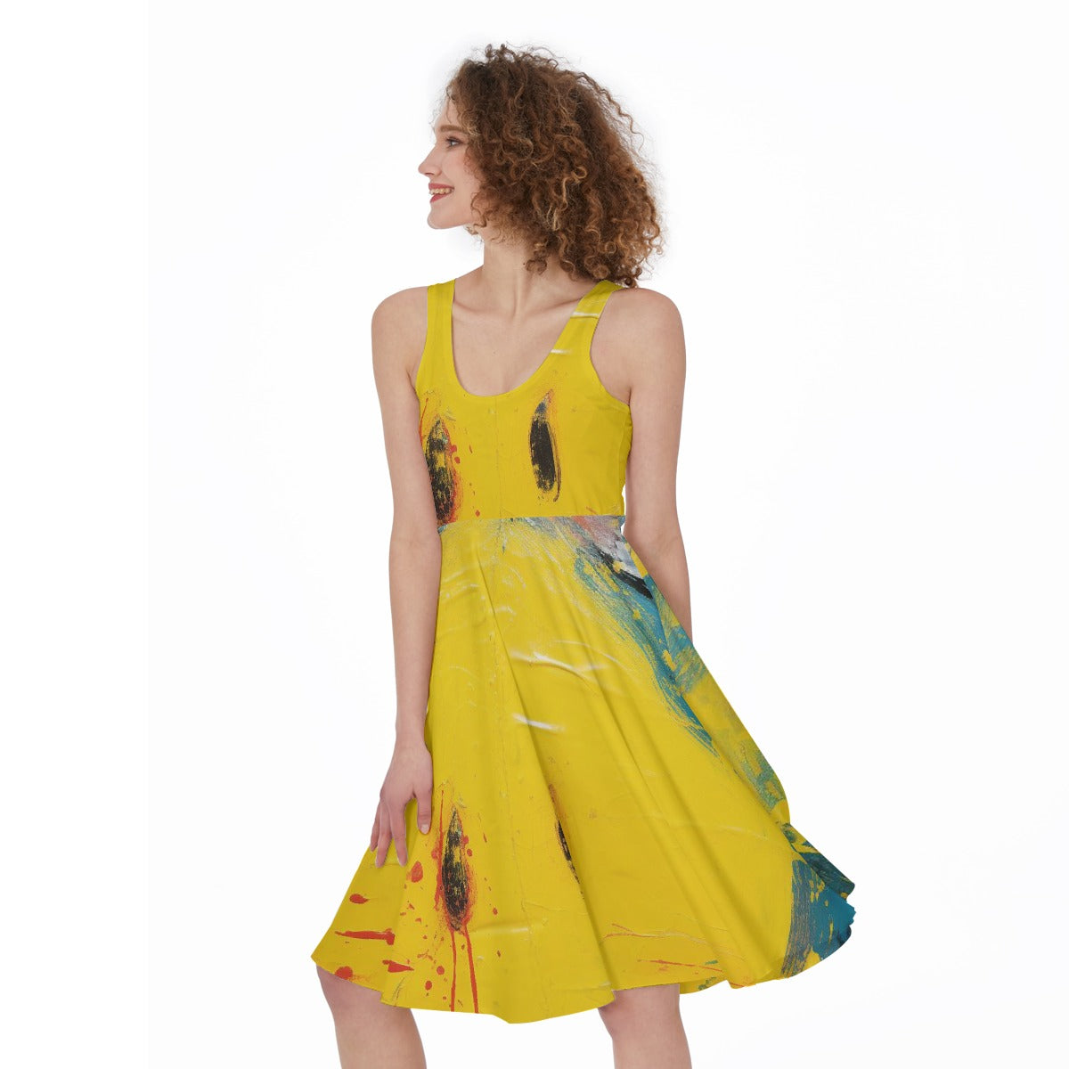 All-Over Print Women's Sleeveless Dress
