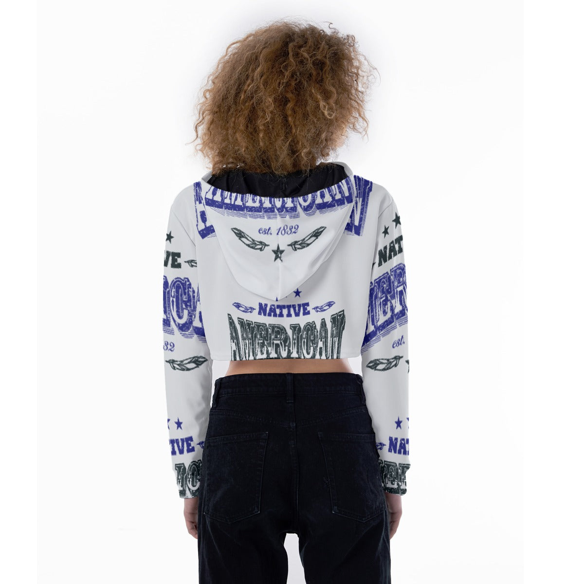 All-Over Print Women's Crop Top Hoodie