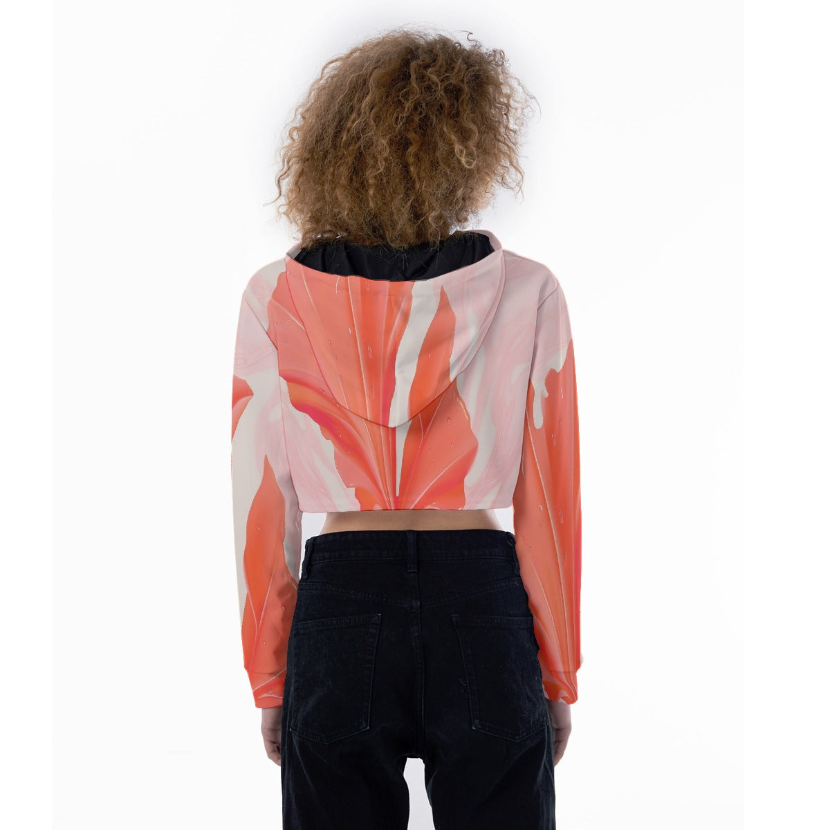 All-Over Print Women's Crop Top Hoodie