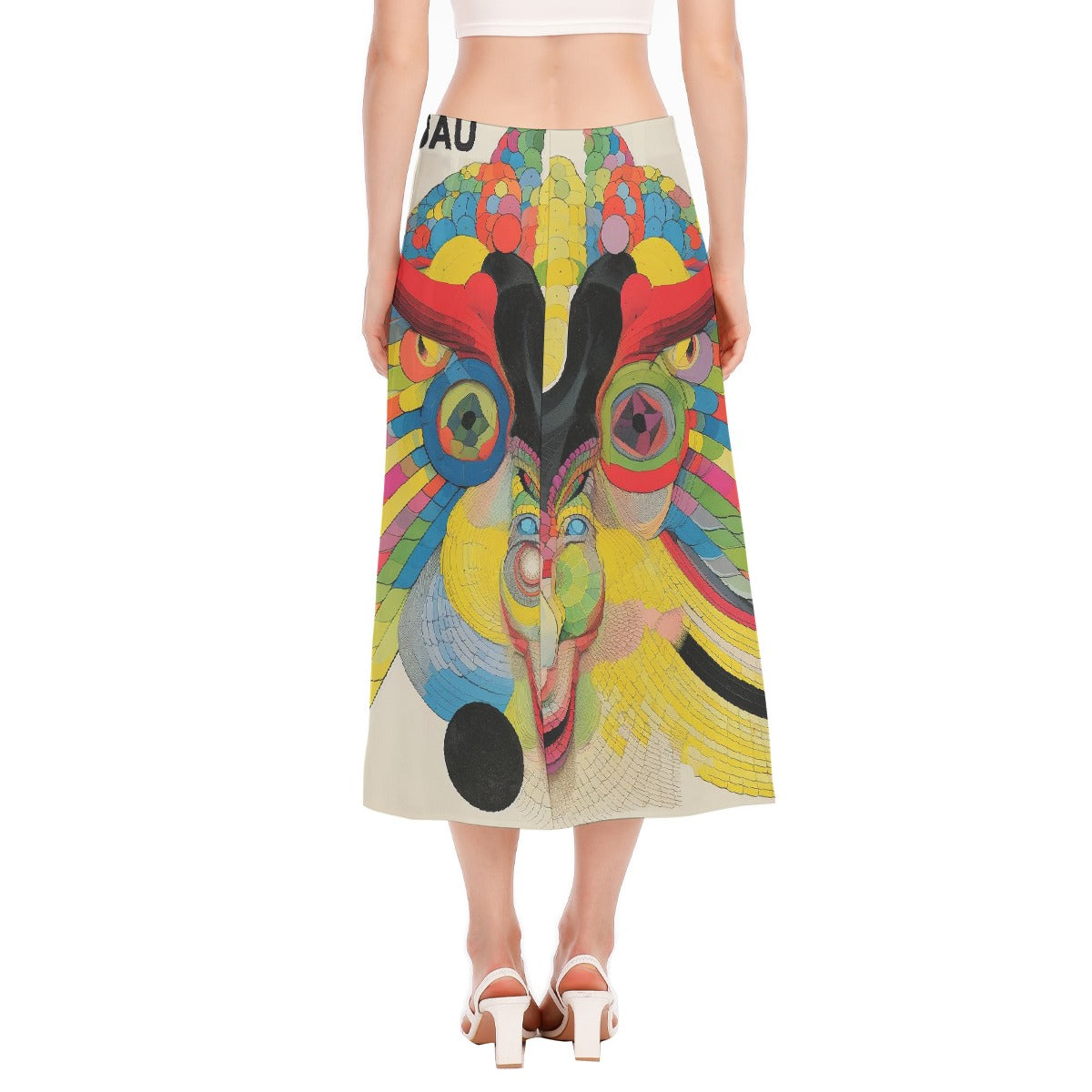 All-Over Print Women's High Slit Long Skirt