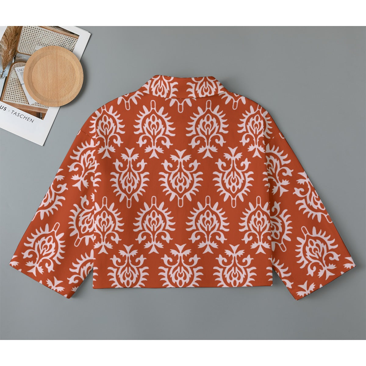 All-Over Print Women's Cropped Jacket | 245GSM Cotton