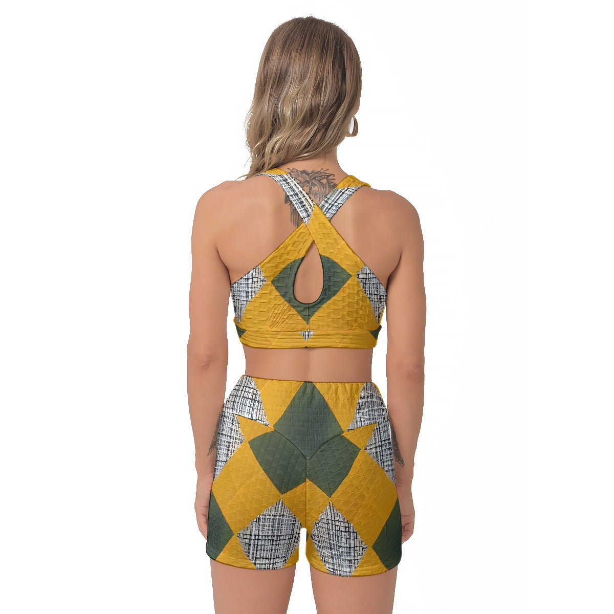 All-Over Print Women's Sports Bra Suit