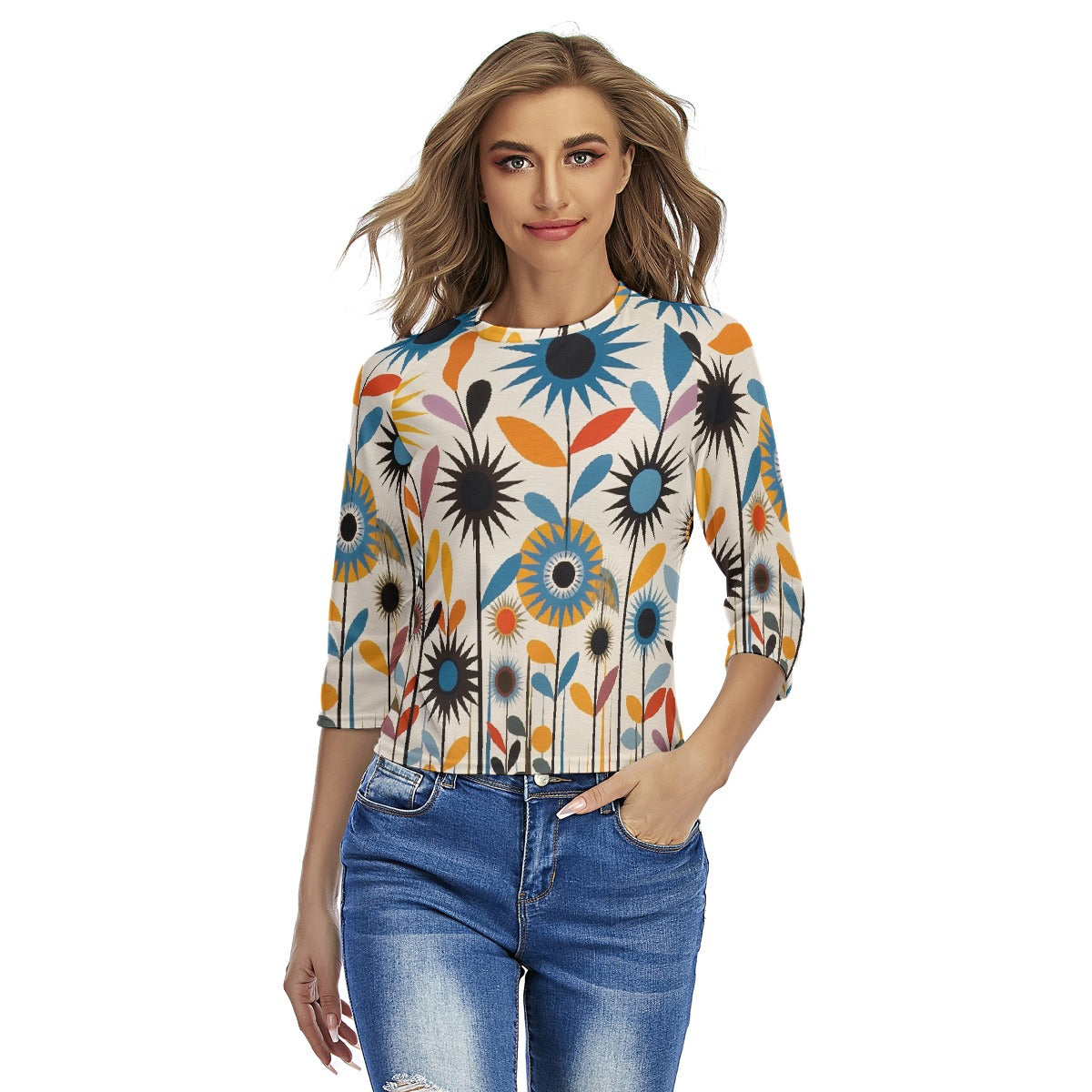 All-Over Print Women's Raglan Sleeves T-shirts