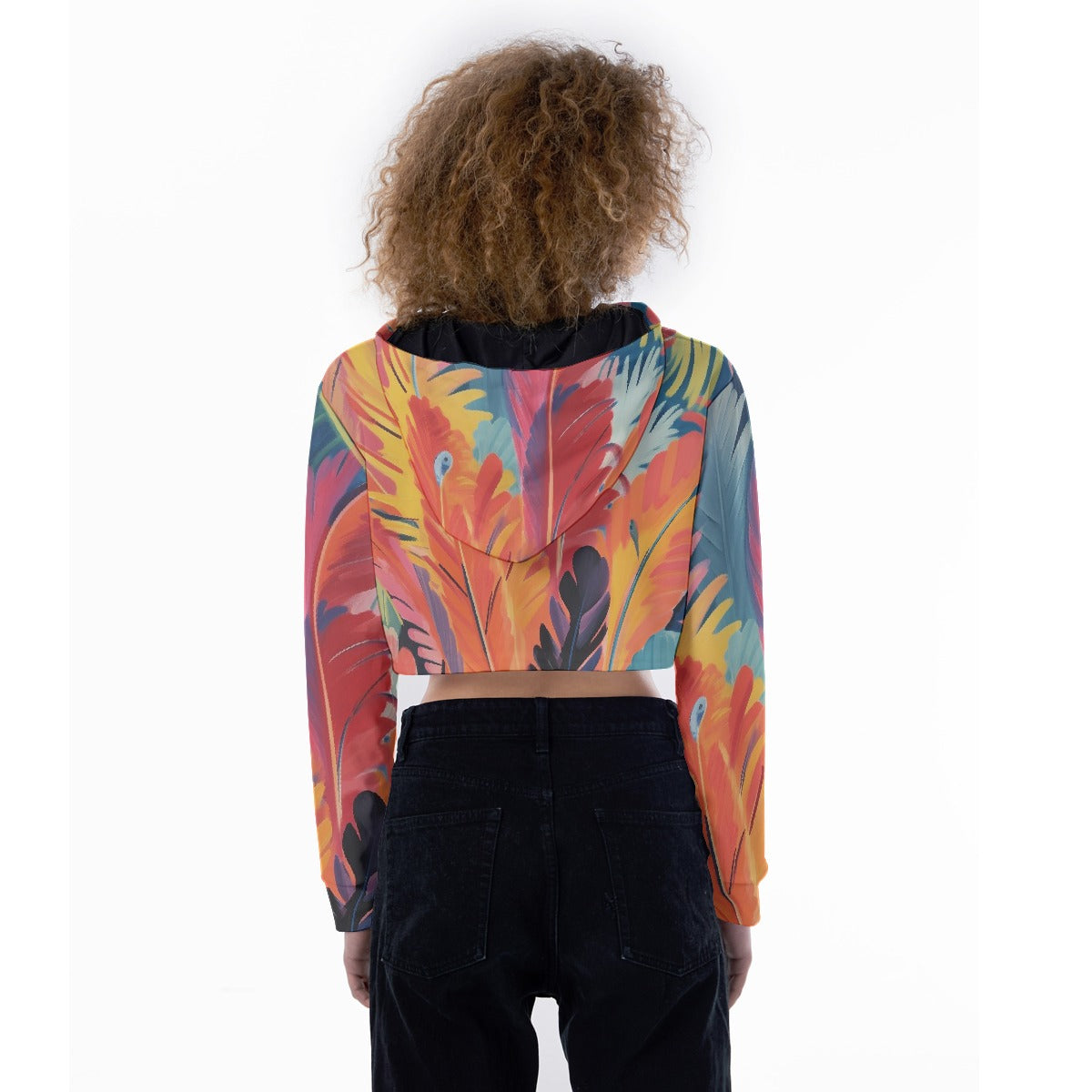 All-Over Print Women's Crop Top Hoodie