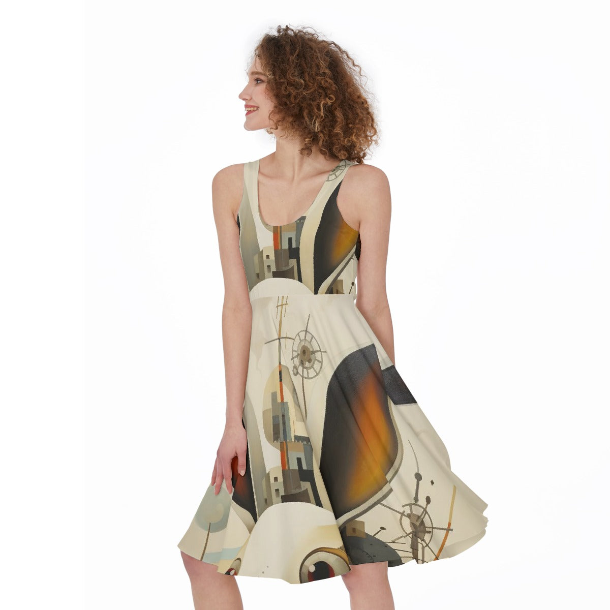 All-Over Print Women's Sleeveless Dress