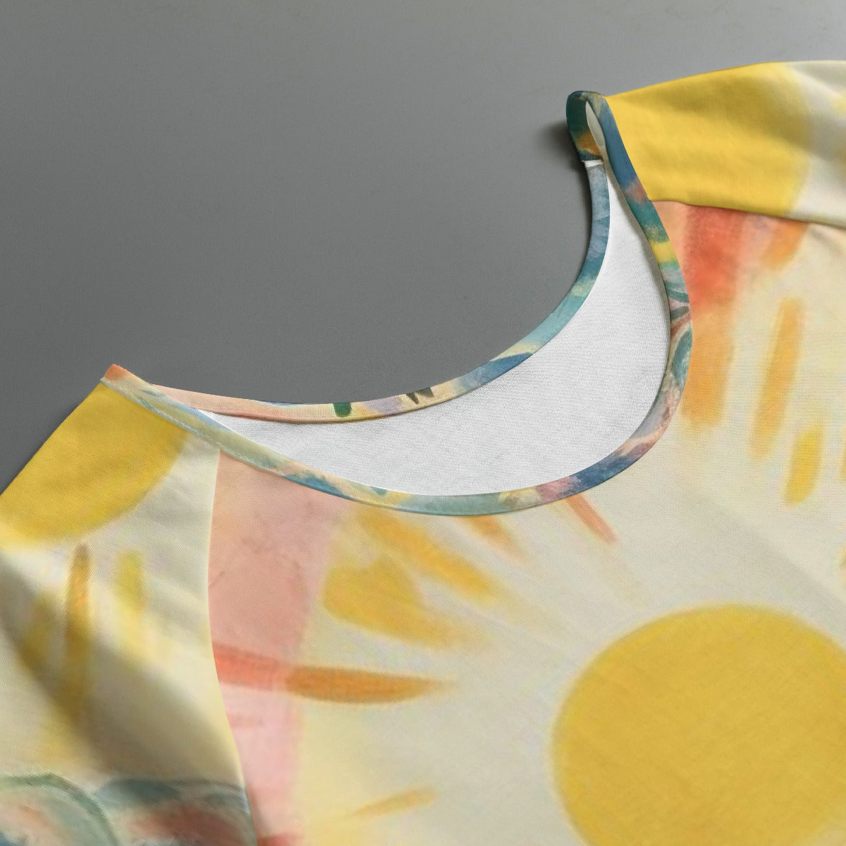 All-Over Print Women's Round Neck T-shirt With Raglan Sleeve