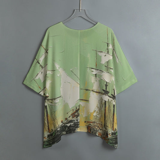 All-Over Print Women's Bat Sleeve Shirt