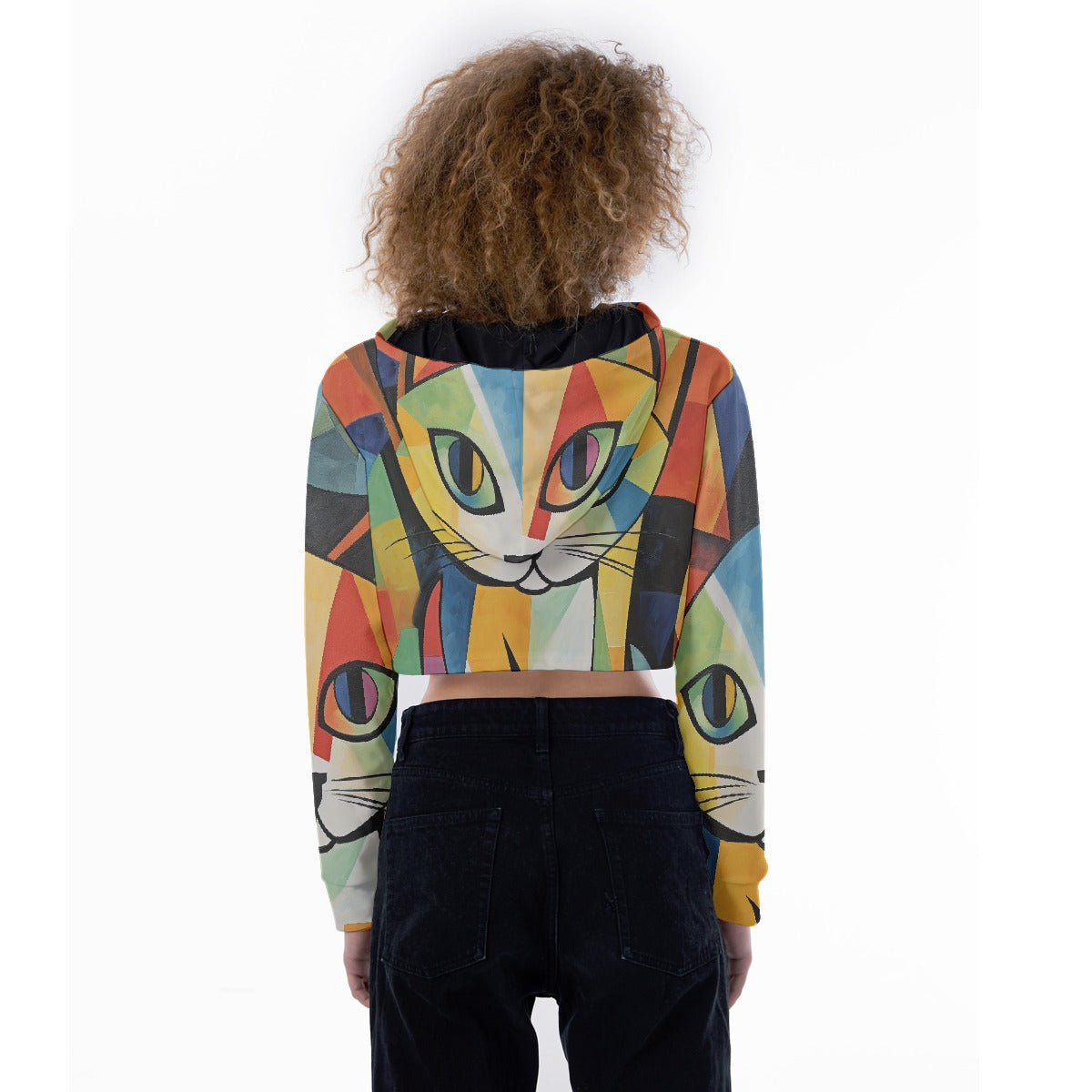All-Over Print Women's Crop Top Hoodie