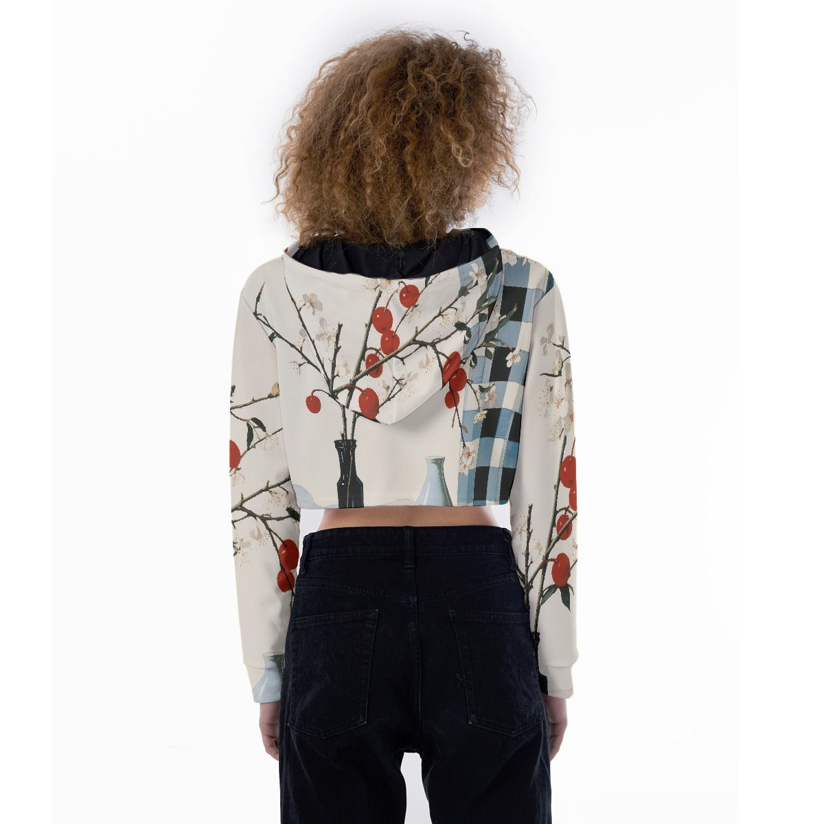 All-Over Print Women's Crop Top Hoodie
