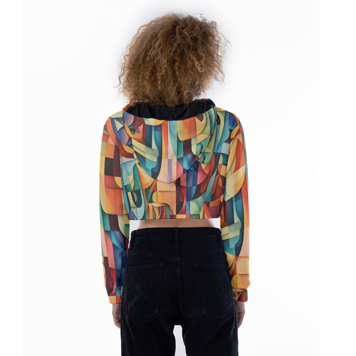 All-Over Print Women's Crop Top Hoodie