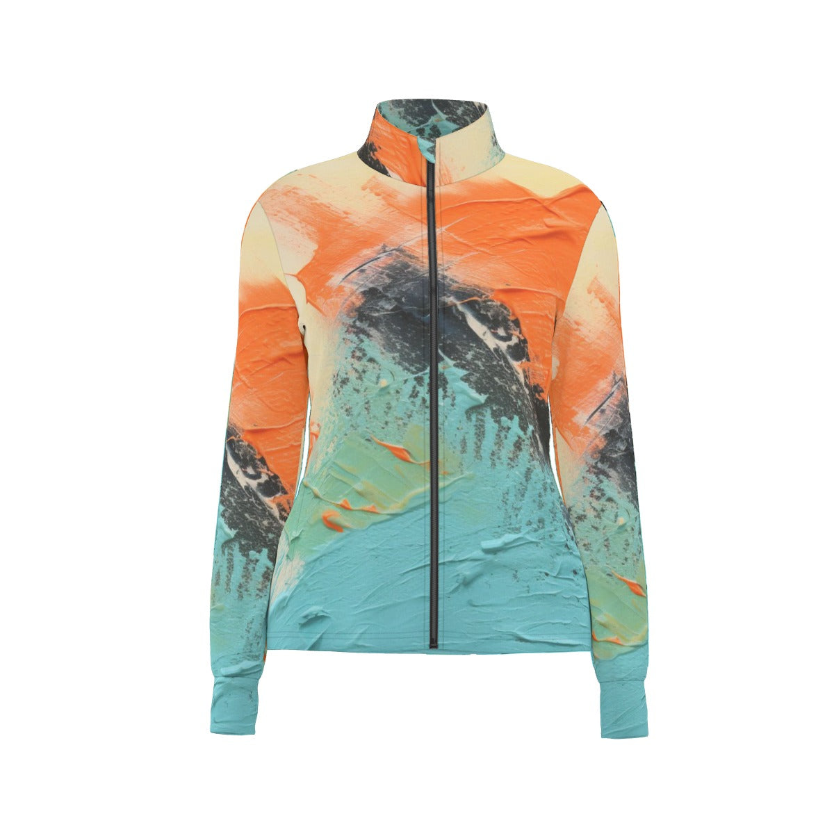 All-Over Print Women's Long Sleeve Thumbhole Jacket