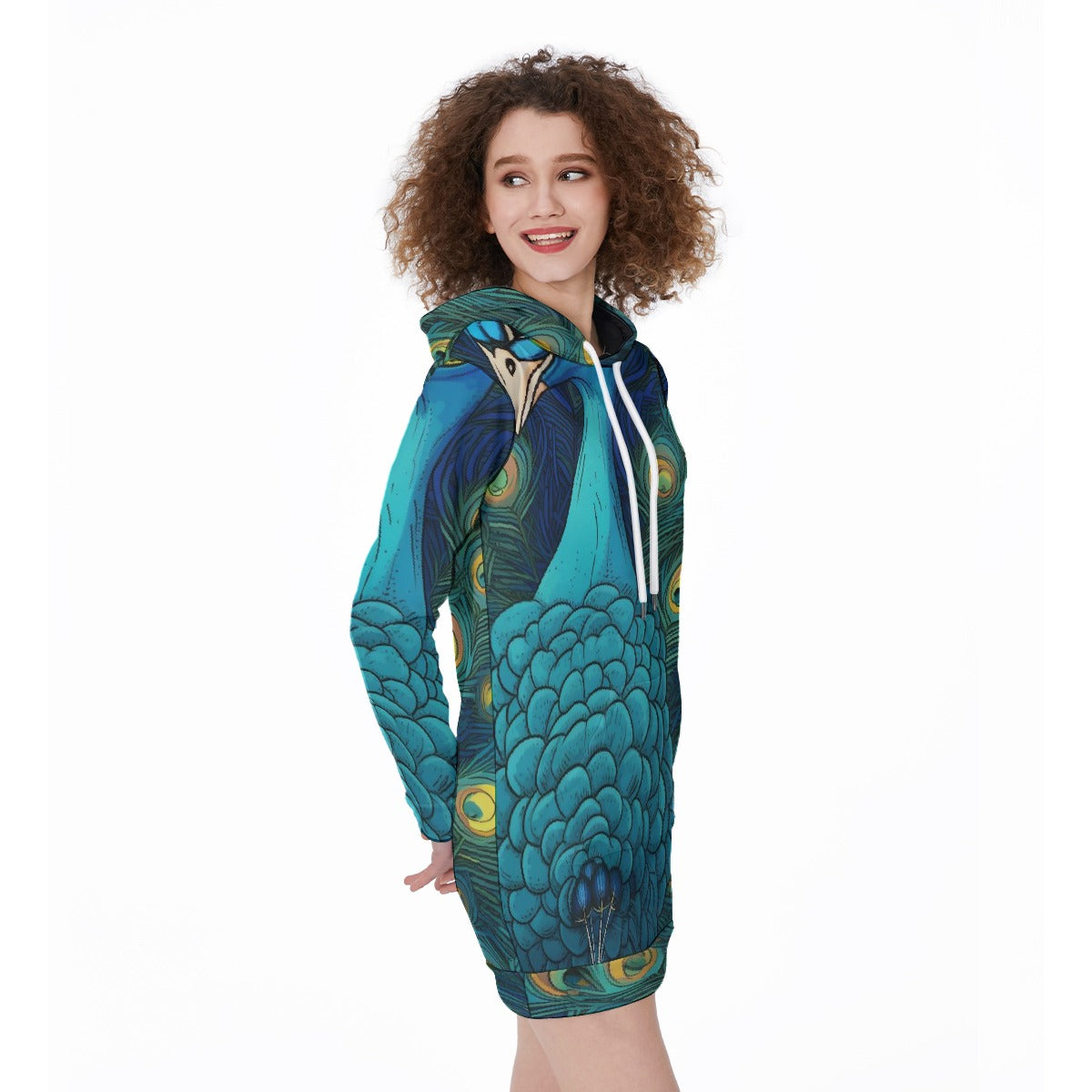 All-Over Print Women's Long Hoodie