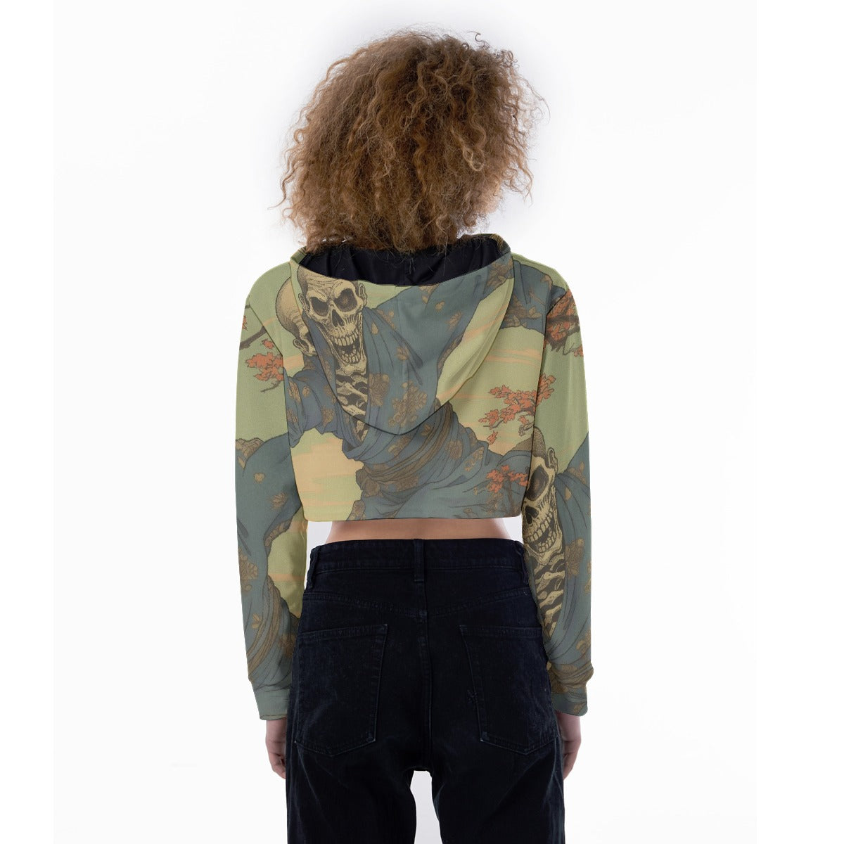 All-Over Print Women's Crop Top Hoodie