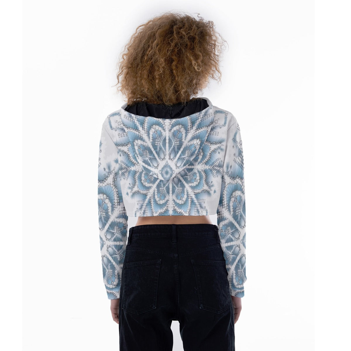 All-Over Print Women's Crop Top Hoodie