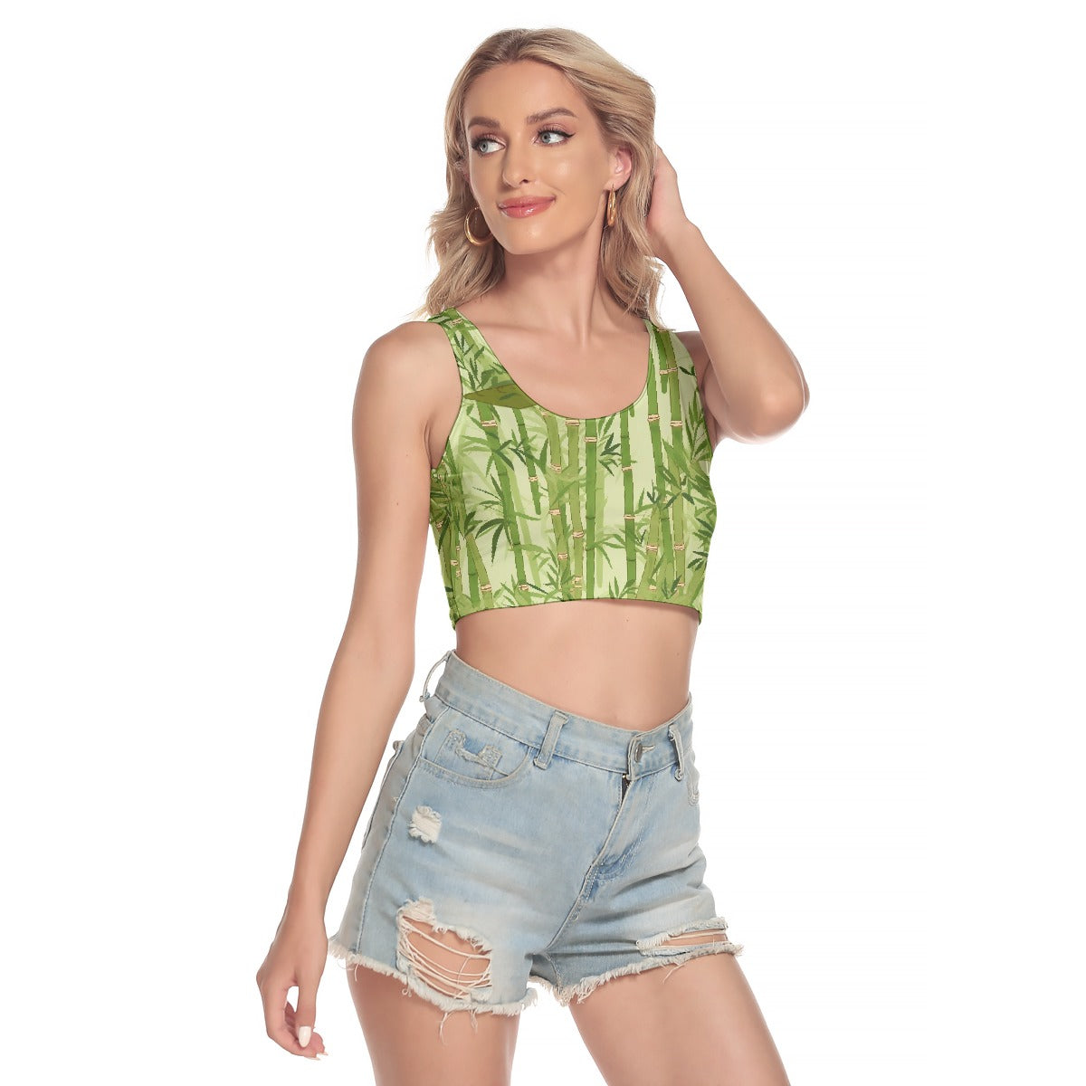 All-Over Print Women's Sport Crop Tank Top