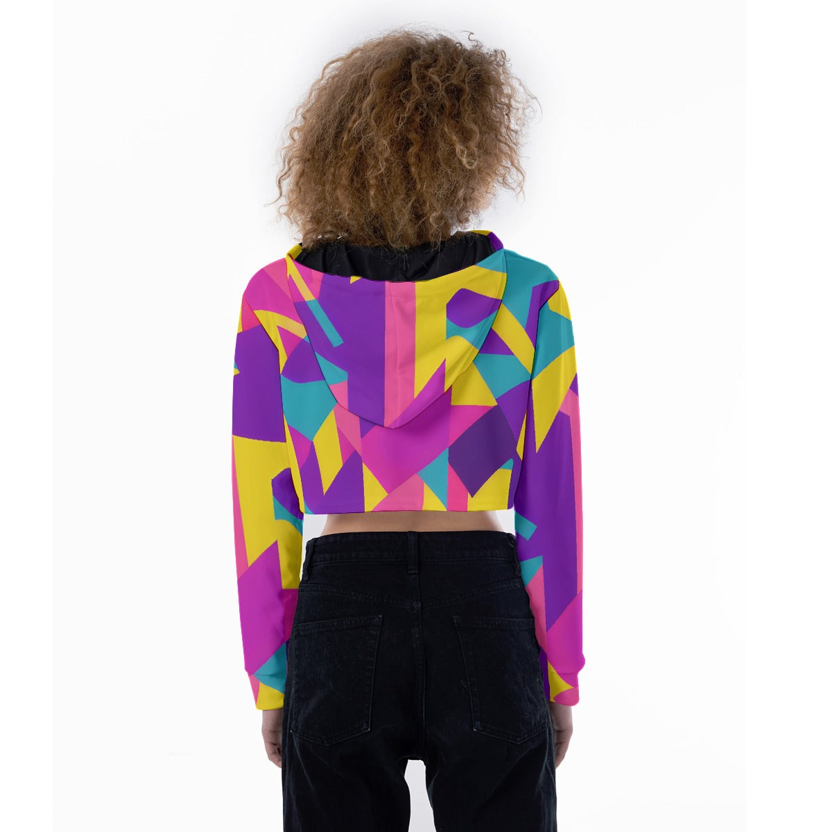 All-Over Print Women's Crop Top Hoodie