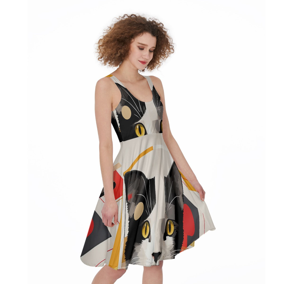 All-Over Print Women's Sleeveless Dress