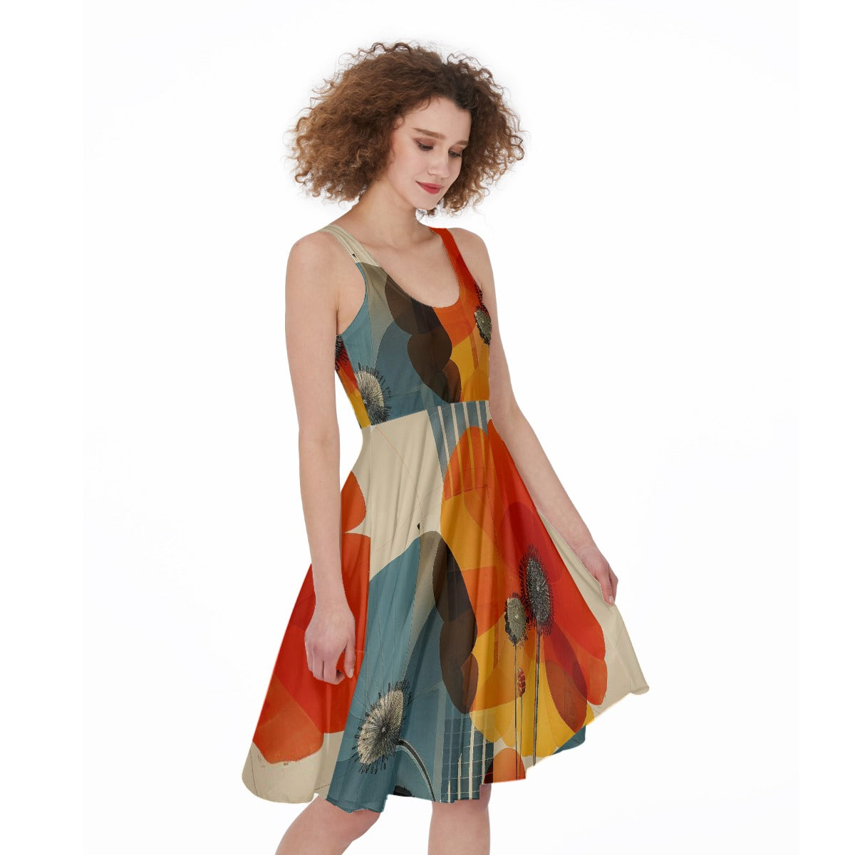 All-Over Print Women's Sleeveless Dress