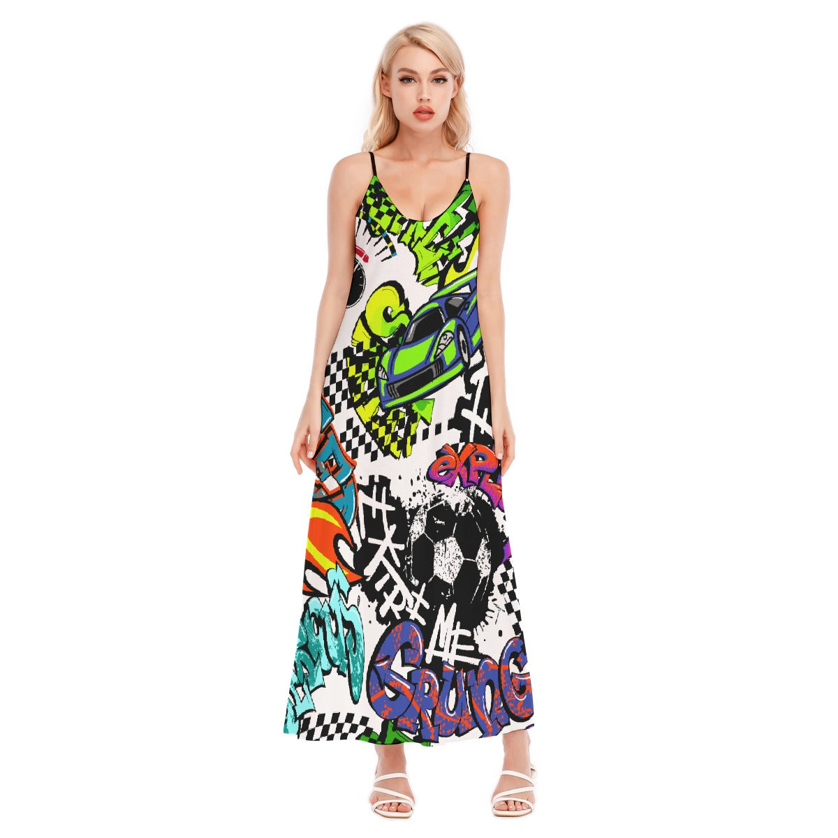 All-Over Print Women's Sling Dress