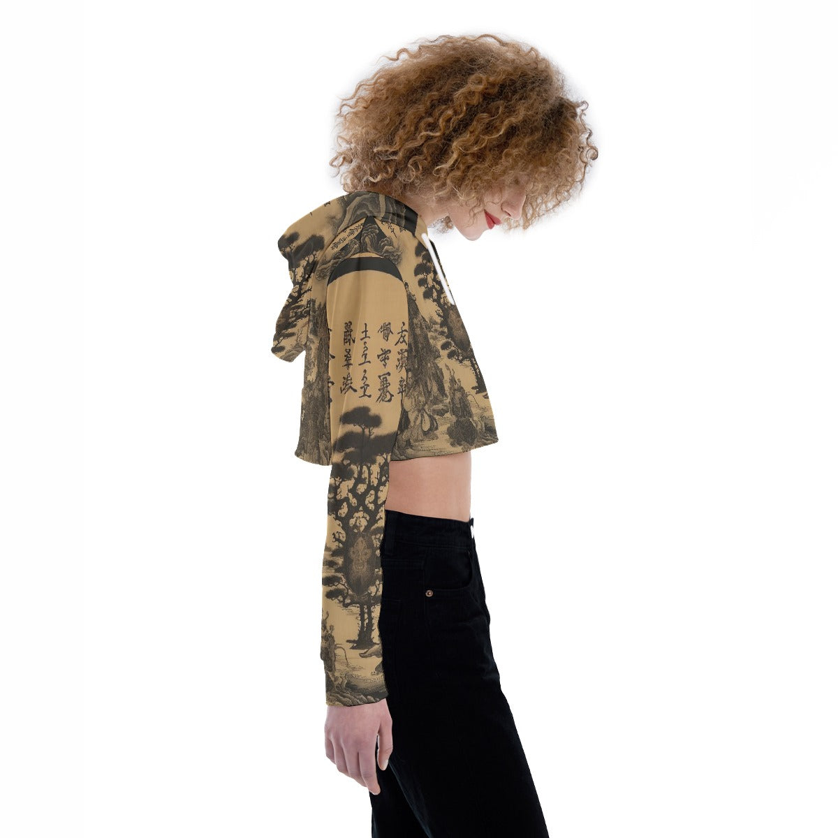 All-Over Print Women's Crop Top Hoodie