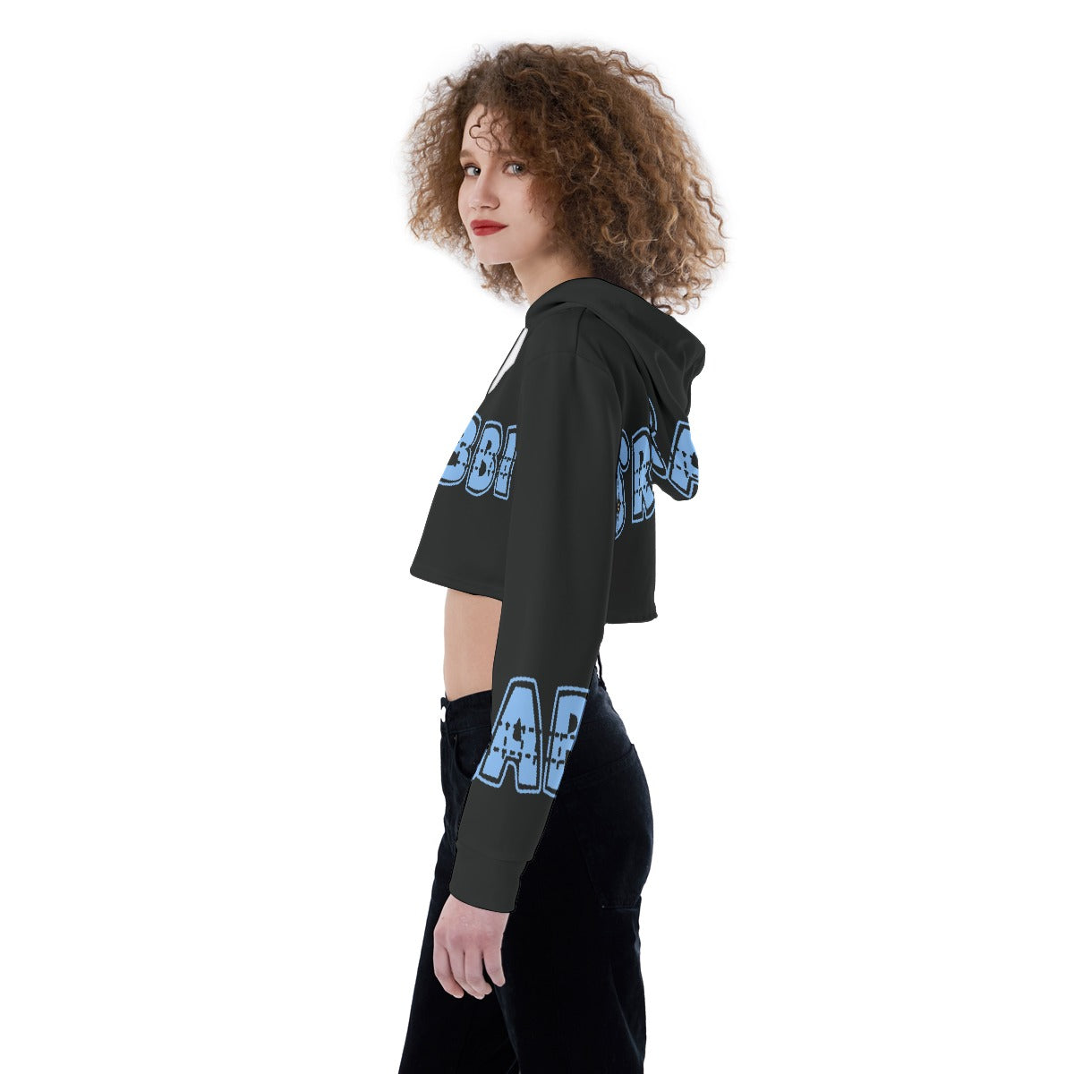 All-Over Print Women's Crop Top Hoodie