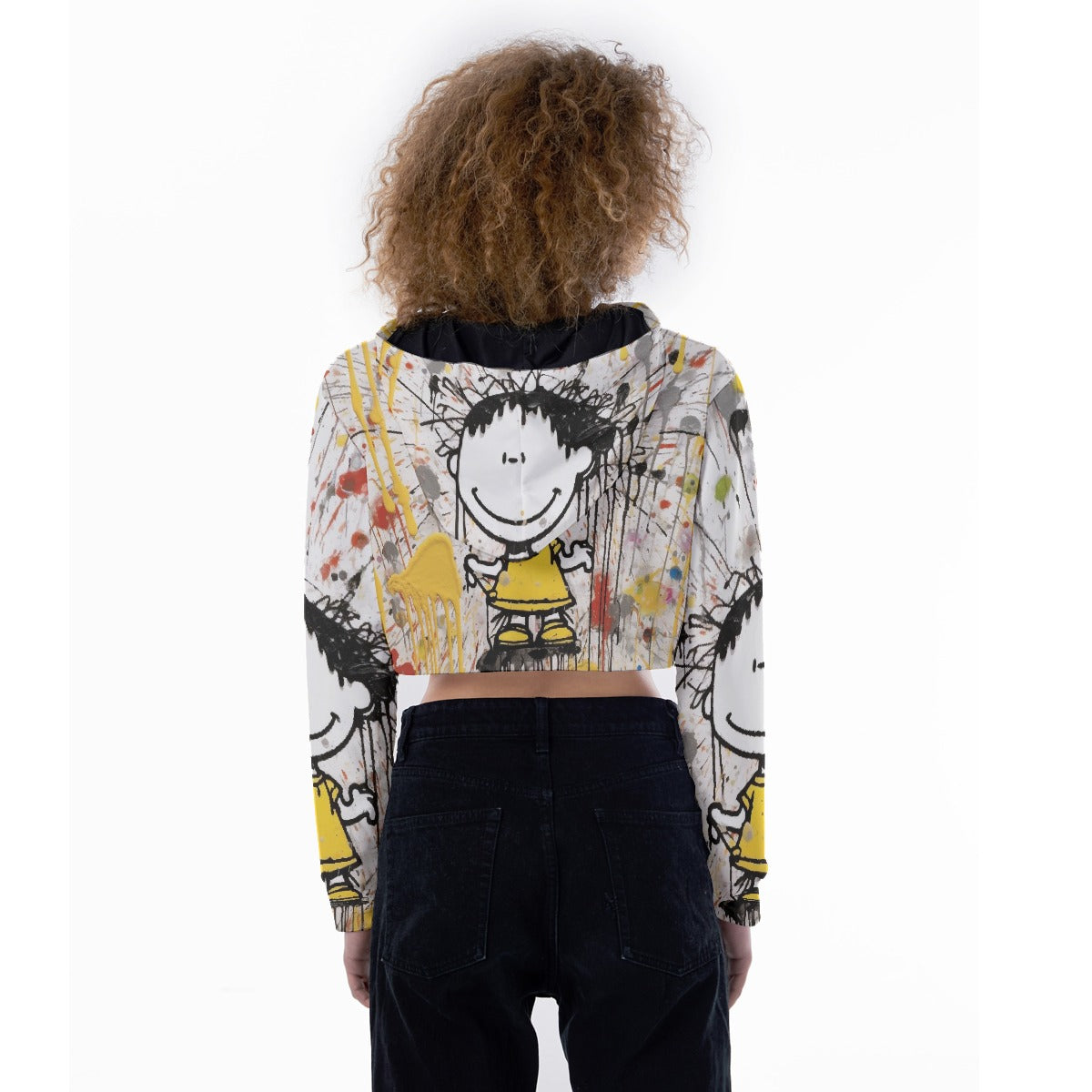 All-Over Print Women's Crop Top Hoodie