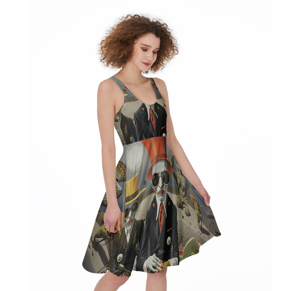 All-Over Print Women's Sleeveless Dress