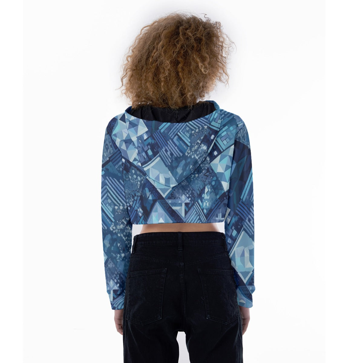 All-Over Print Women's Crop Top Hoodie