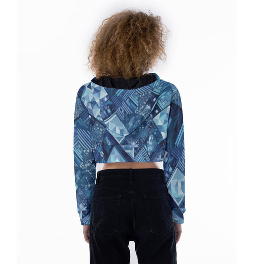 All-Over Print Women's Crop Top Hoodie