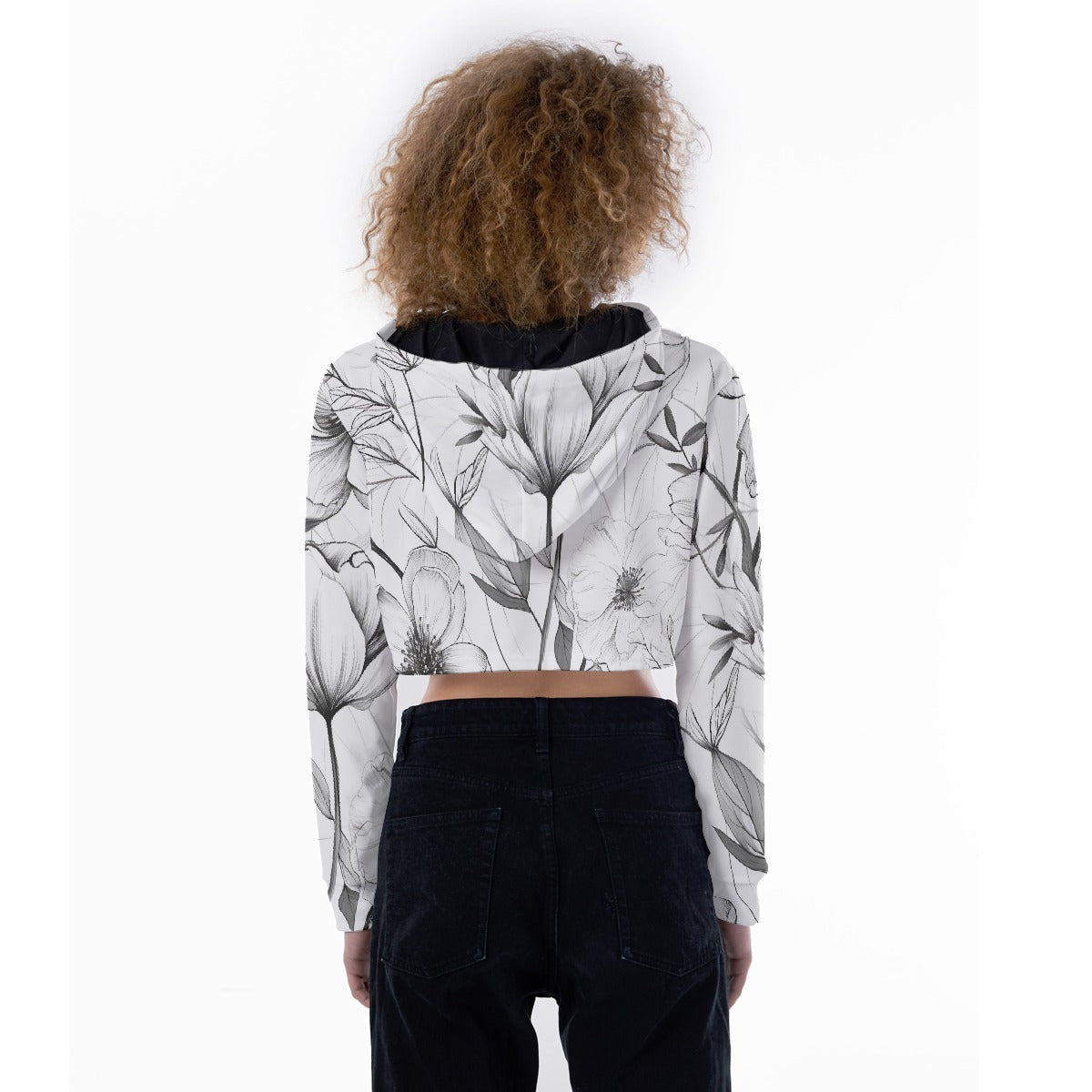 All-Over Print Women's Crop Top Hoodie
