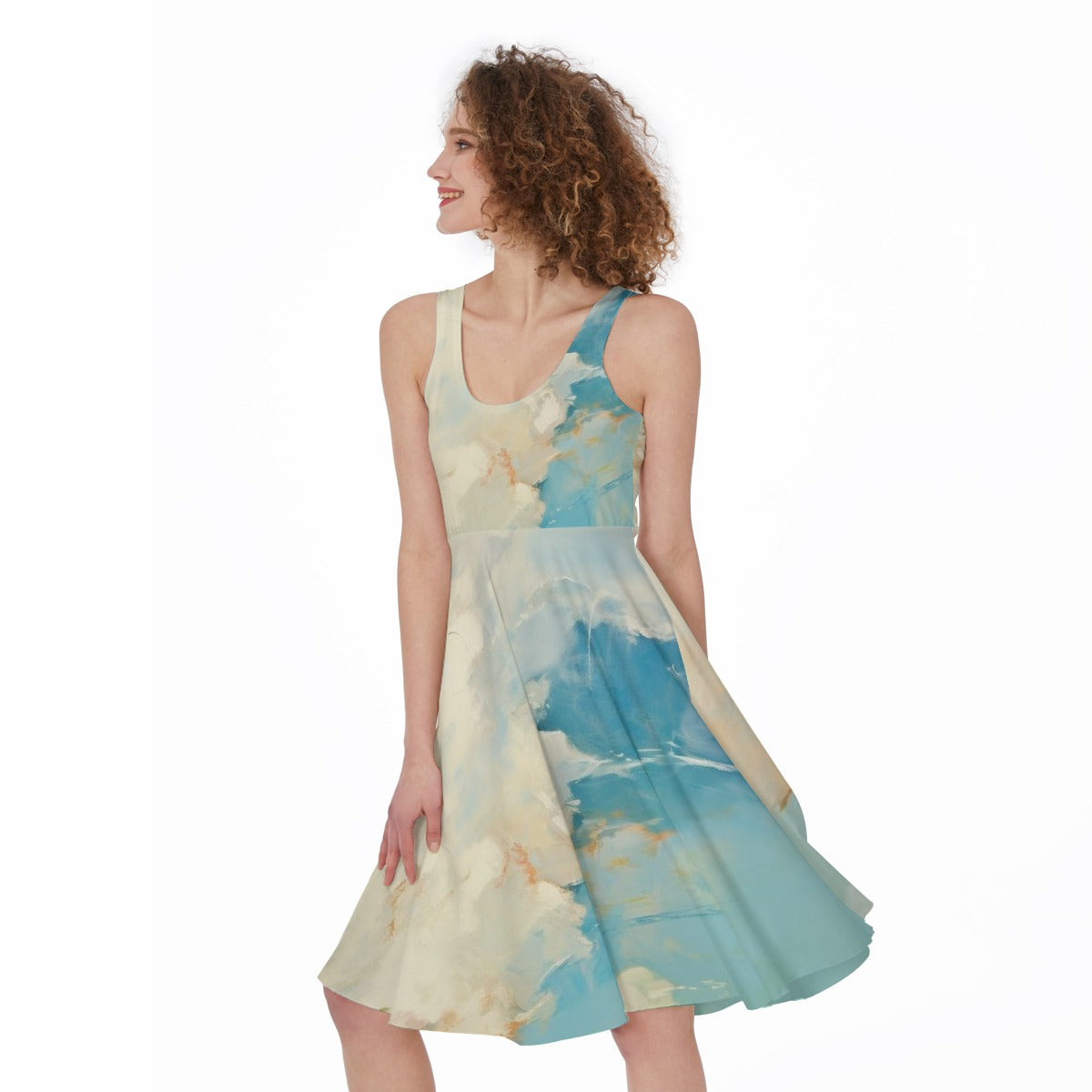 All-Over Print Women's Sleeveless Dress