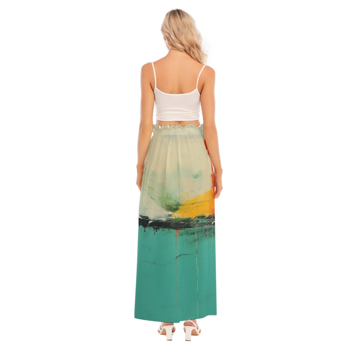 All-Over Print Women's Side Split Skirt