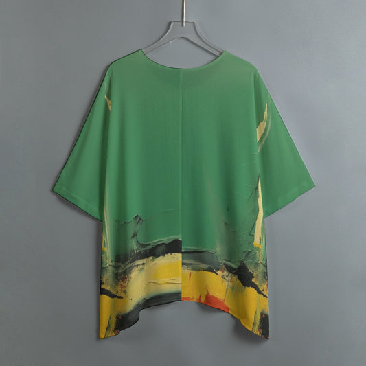 All-Over Print Women's Bat Sleeve Shirt