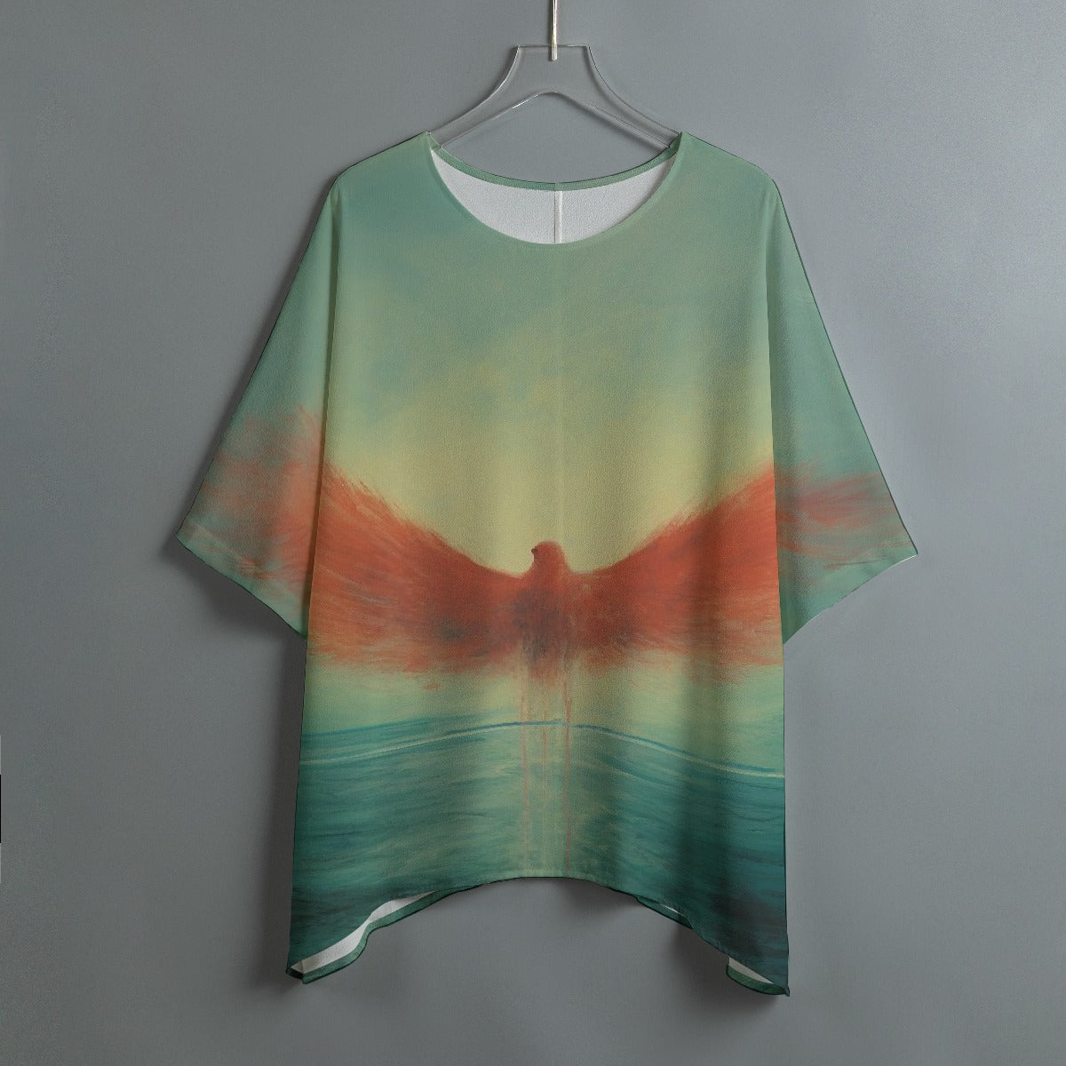 All-Over Print Women's Bat Sleeve Shirt