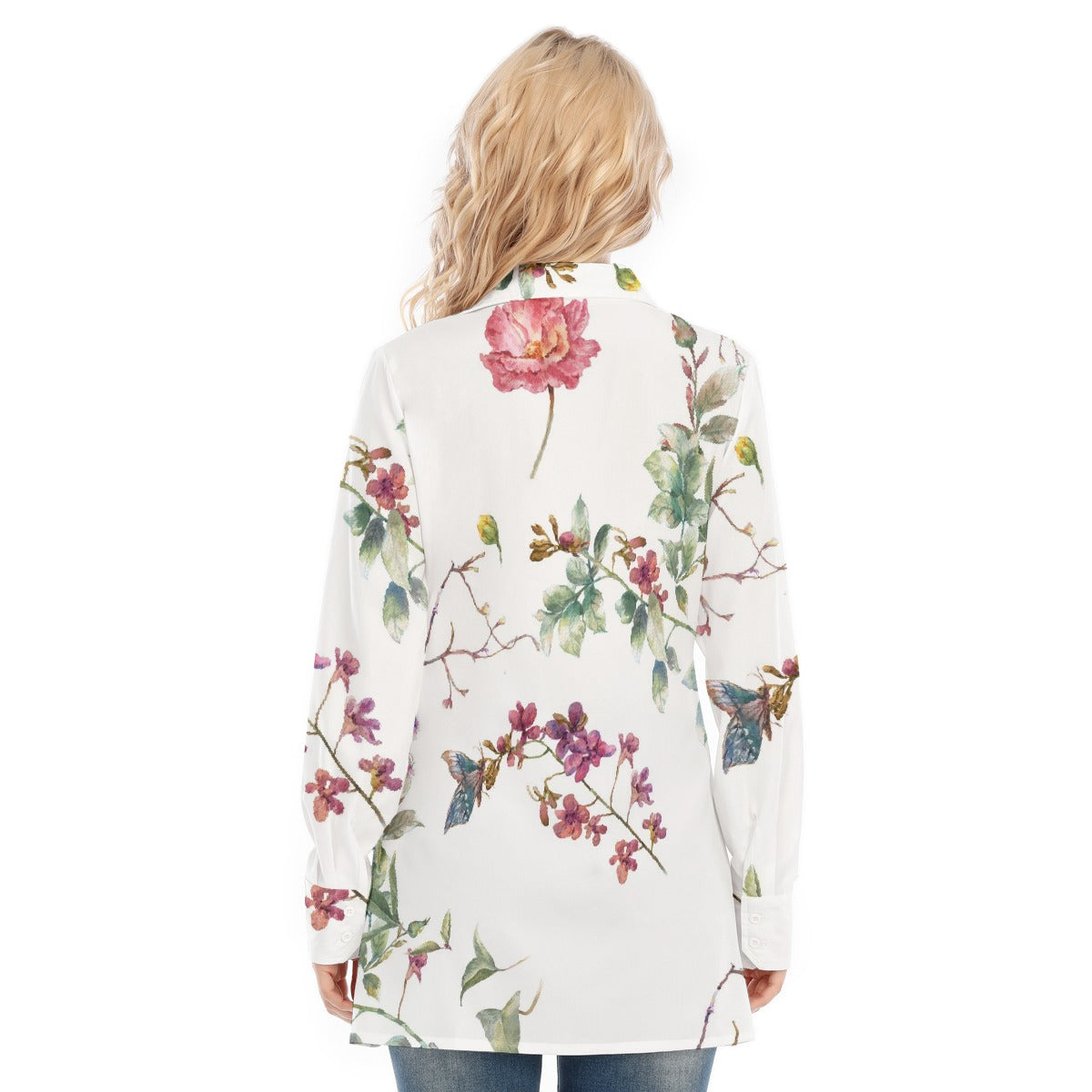 All-Over Print Women's Long Shirt