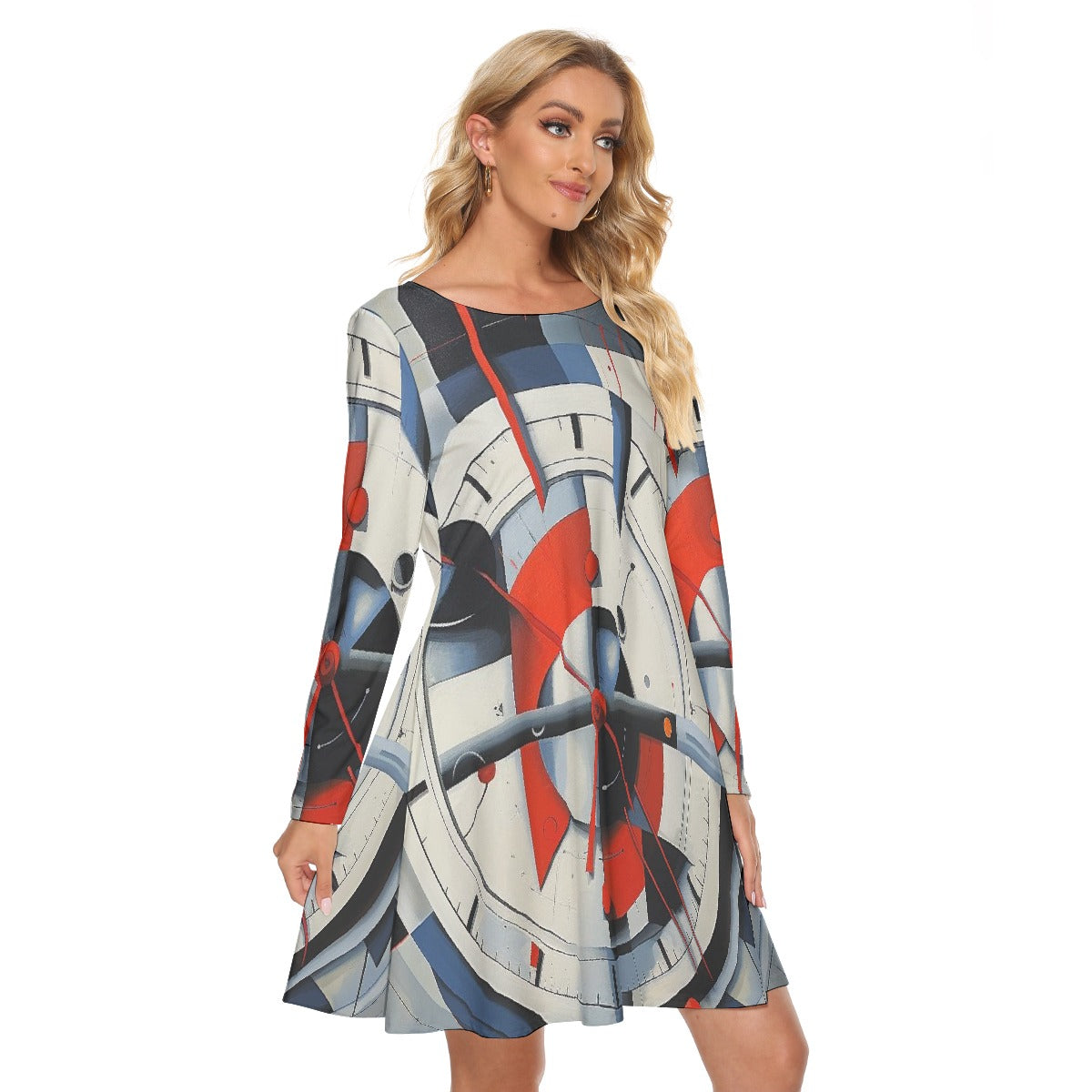 All-Over Print Women's Crew Neck Dress