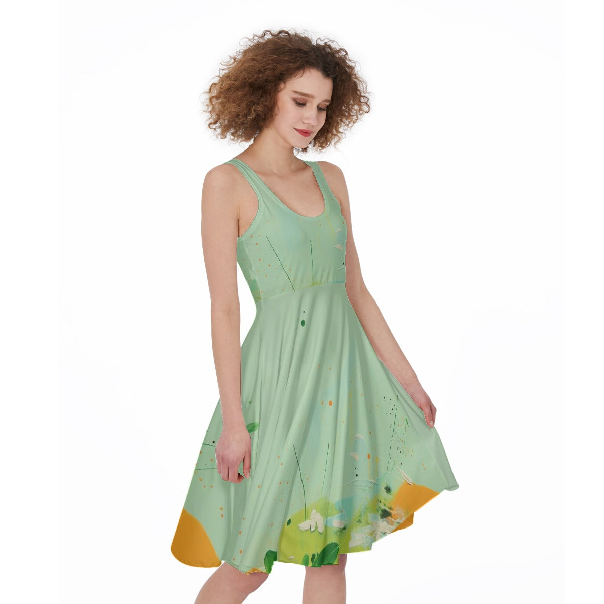 All-Over Print Women's Sleeveless Dress