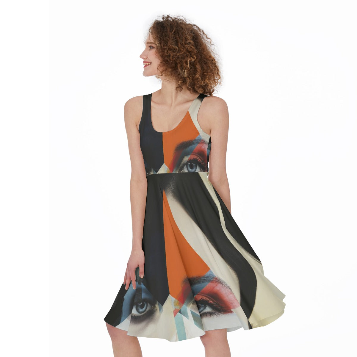 All-Over Print Women's Sleeveless Dress