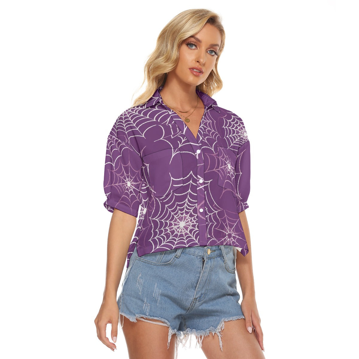 All-Over Print Women's V-neck Shirts