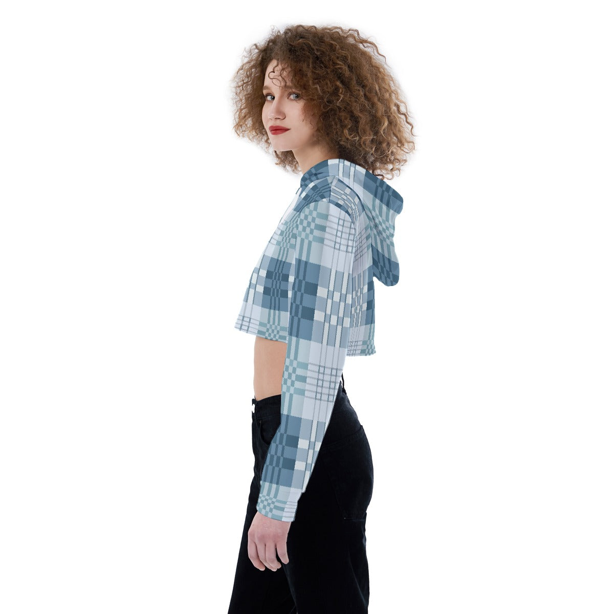 All-Over Print Women's Crop Top Hoodie