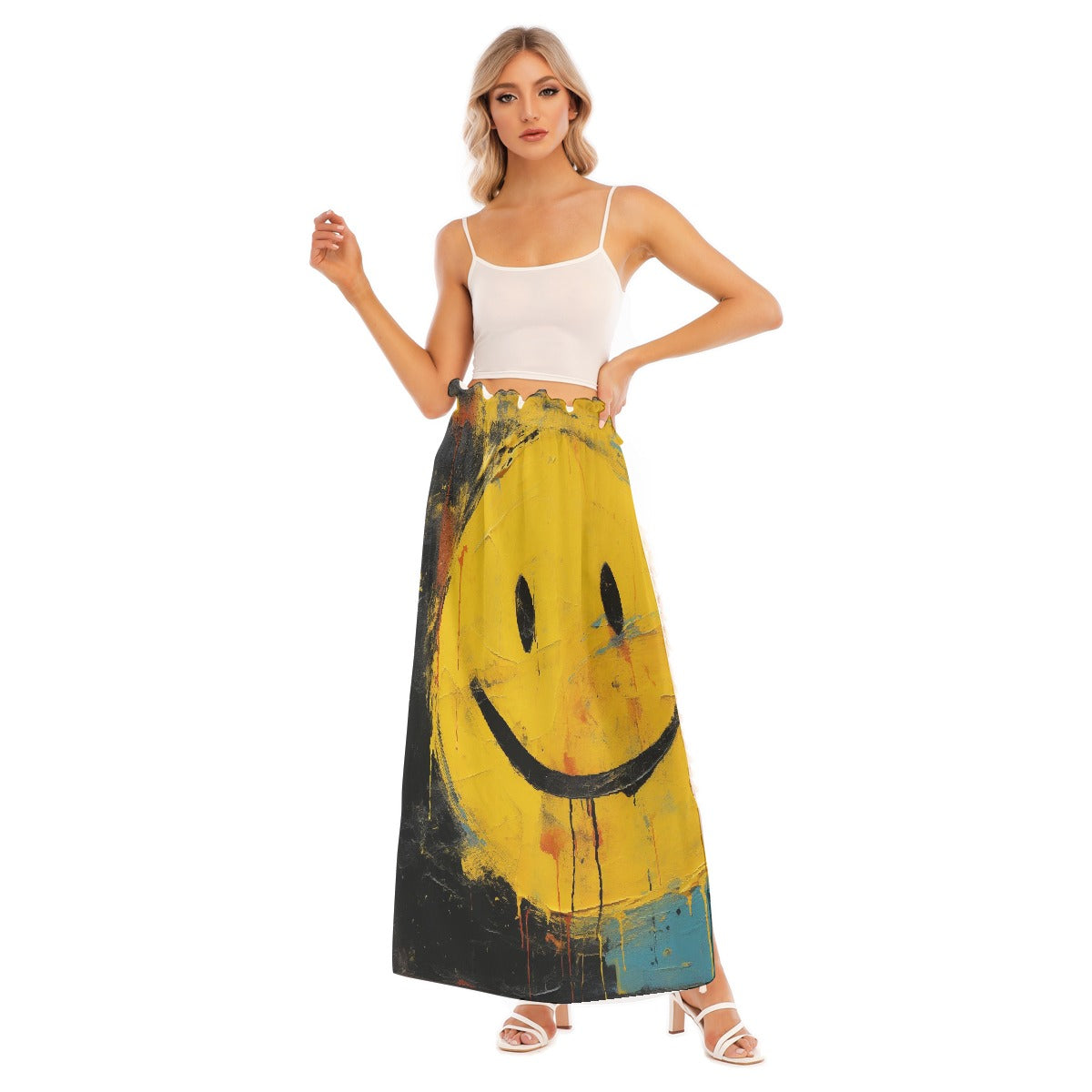 All-Over Print Women's Side Split Skirt