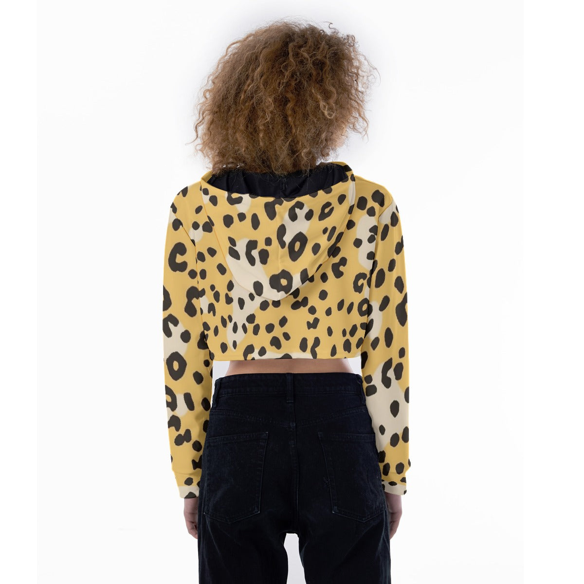 All-Over Print Women's Crop Top Hoodie